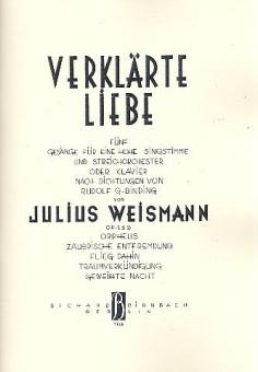 Verklärte Liebe op. 112 