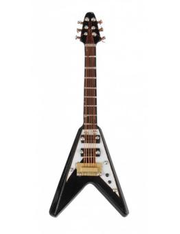 Magnet Electric Guitar (V) black 10 cm 