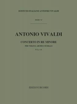 Concerto D Minor Violin Strings Continuo Rv248 Score Fi#21 T74 