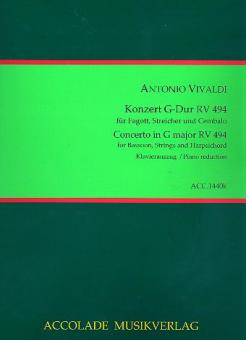 Konzert G-Dur RV494 F:VIII,37 für Fagott, Streicher und Bc 
