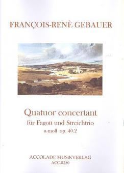 Quatuor concertant a-Moll op. 40,2 