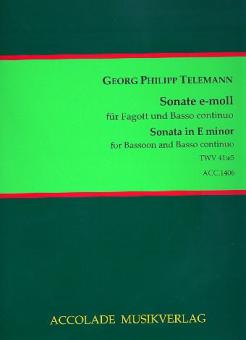 Sonate e-Moll TWV41:e5 
