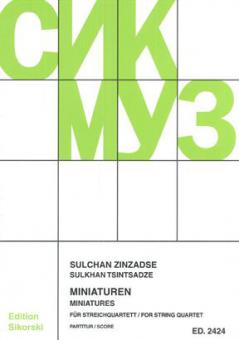 Miniaturen für Streichquartett 