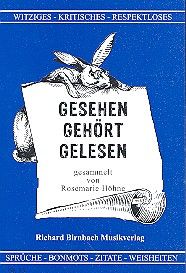 Gesehen gehört gelesen 