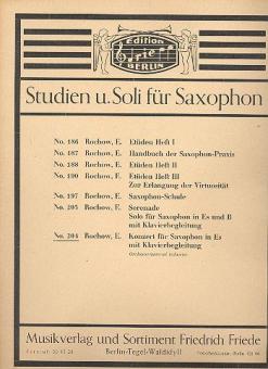 Konzert für Saxophon in Es und Orchester 