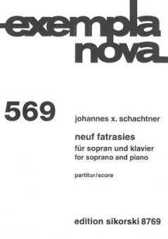 Neuf Fatrasies für Sopran und Klavier 