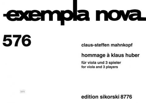 Hommage à Klaus Huber 