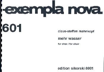 mehr [!] Wasser 