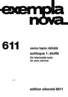 Soliloque 1: Étoffé für Klarinette solo 