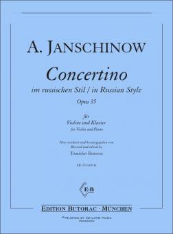 Concertino im russischen Stil op. 35 
