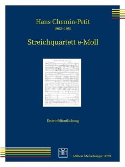 Streichquartett e-Moll 