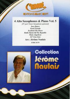 4 Alto Saxophones & Piano Vol. 5 Standard