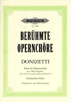 Chor der Dienerschaft aus der Oper Don Pasquale 
