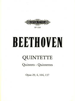 Sämtliche Streichquintette op. 4, 29, 104, 137 