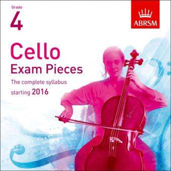 Cello Exam Pieces 2016 CD, ABRSM Grade 4 