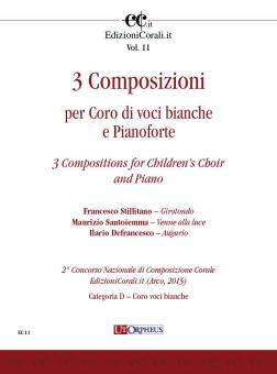 3 Compositions For Childrens Choir And Piano 