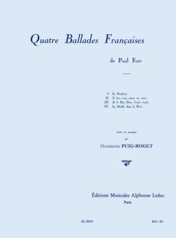 Quatre Ballades Françaises 
