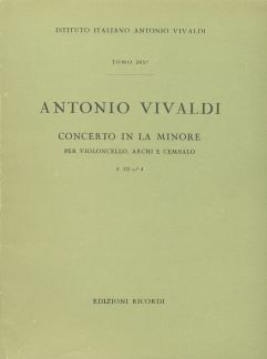 Concerto A Minor RV422 Score FIII#4 T205 