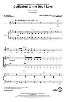 Dedicated To The One I Love Standard