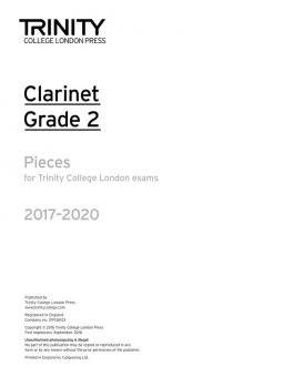 Clarinet Exam Pieces Grade 2 2017-2020 (part only) 