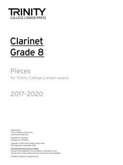 Clarinet Exam Pieces Grade 8 2017-2020 (part only) 
