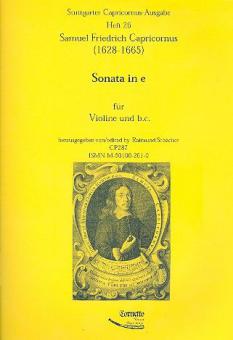 Sonata in e - Violine, b.c 
