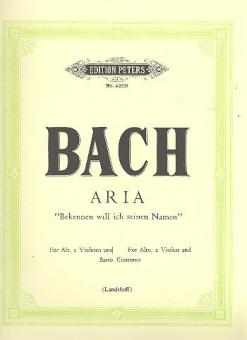Arie 'Bekennen will ich seinen Namen' BWV 200 
