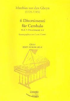 6 Divertimenti für Cembalo Heft 2 