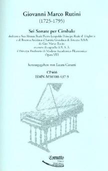 Sei Sonate per Cembalo op.9 