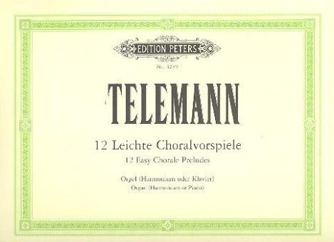 12 Leichte Choralvorspiele 