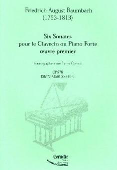 Six Sonates oeuvre premier 