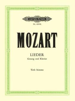 Lieder für Gesang und Klavier (tiefe Stimme) 