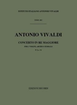 Concerto D Major 2 Violins Strings Continuo Rv512 Score Fi#41 T108 
