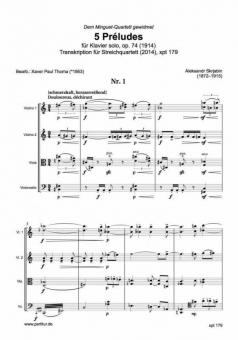 5 Préludes op. 74 