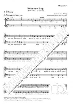 Wenn einer fragt - Martin Luther 