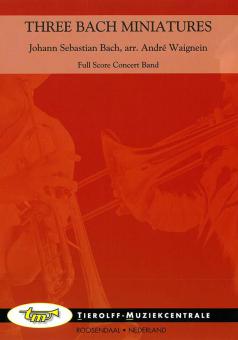 Three Bach Miniatures (Fanfarenorchester) 