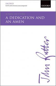 A Dedication And An Amen 