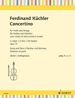 Concertino G-Dur op. 11 Standard
