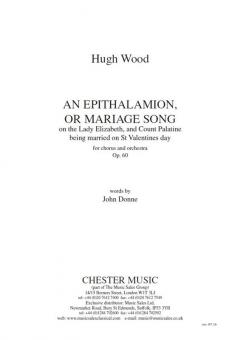 An Epithalamion, or Mariage Song 