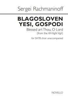 Blagosloven Yesi, Gospodi 