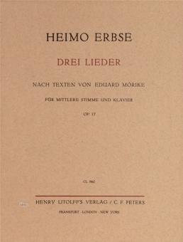 Drei Lieder op. 17 