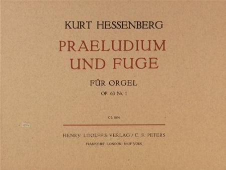 Präludium und Fuge op. 63 / 1 