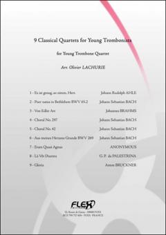 9 Classical Quartets for Young Trombonists 