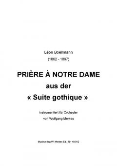 Prière à Notre Dame 