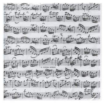 Servietten Notenblatt (12 Stück) 