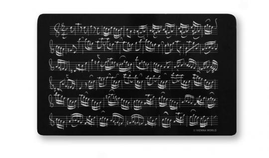 Schneidbrett Notenblatt schwarz 