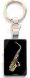 Schlüsselanhänger Saxophon (5 Stück) 