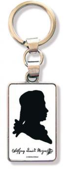 Schlüsselanhänger Mozart Silhouette 