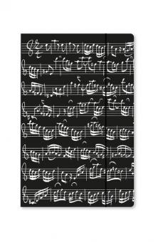 Chormappe Notenblatt schwarz 