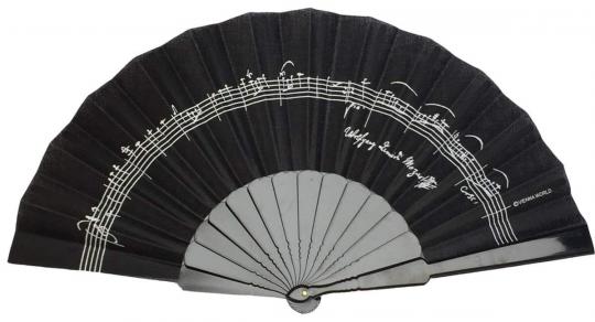 Fächer Mozart schwarz (5 Stück) 